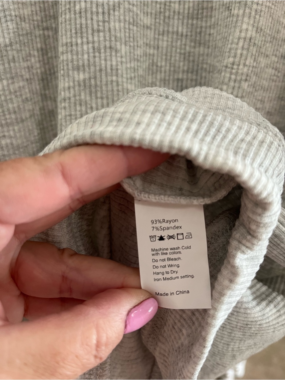 Pulse Light Gray Ribbed Long-Sleeve Shirt - Picture 3 of 3